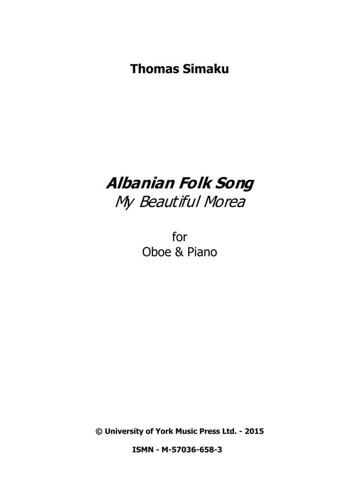 Albanian Folk Song My Beautiful Morea